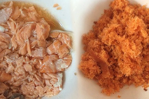 【副食品食譜】一次就成功的鮭魚鬆DIY