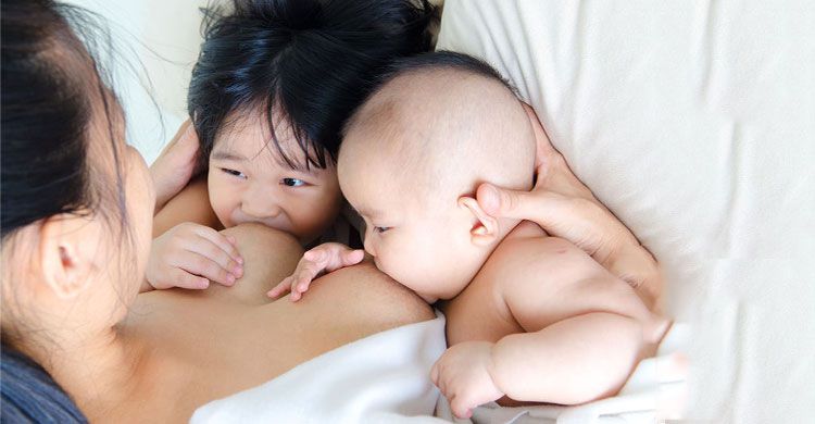 【懷孕餵奶】一大一小哺乳的幸福