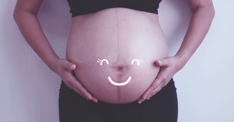 孕婦肚子上的神秘黑線