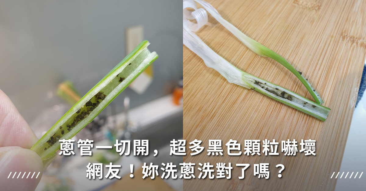 蔥,青蔥,洗蔥,蔥管,蟲卵,蔥蟲,農藥殘留,洗菜